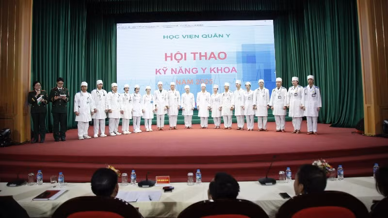 Các đội tham gia Hội thao Kỹ năng Y khoa năm 2025 của Học viện Quân y.
