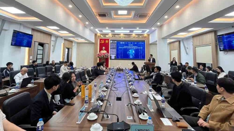 Quang cảnh Tọa đàm Startup AI với các nhà đầu tư Global Demoday & Pitching Việt Nam-Hàn Quốc 2025. (Ảnh: MINH NHẬT)