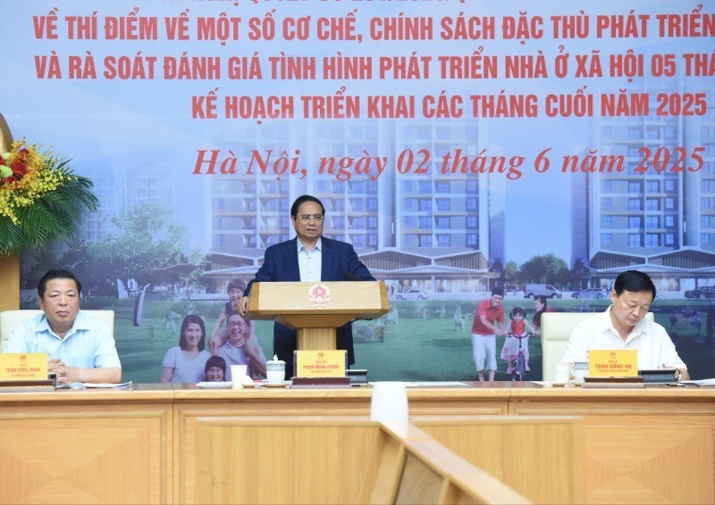Thủ tướng Chính phủ Phạm Minh Chính chủ trì Hội nghị. (Ảnh: Trần Hải)