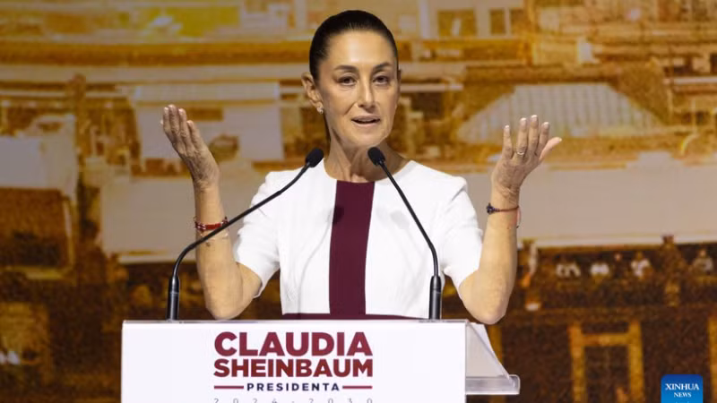 Tổng thống Mexico Claudia Sheinbaum (Ảnh: Tân Hoa xã)