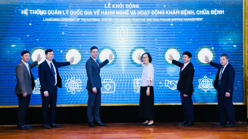 Lễ khởi động Hệ thống quản lý quốc gia về hành nghề và hoạt động khám bệnh, chữa bệnh.