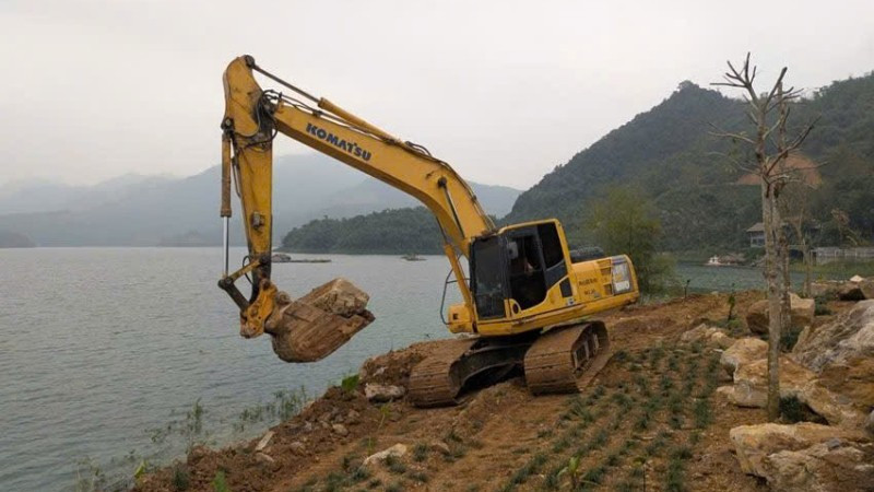 Nơi ông Phan Duy Quang vi phạm đang thực hiện khắc phục hậu quả, hoàn trả hiện trạng.