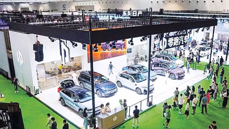 Triển lãm ô-tô quốc tế tại thành phố Trường Xuân, Trung Quốc. (Ảnh: TÂN HOA XÃ)