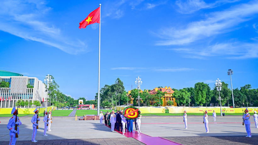 Quang cảnh lễ viếng.
