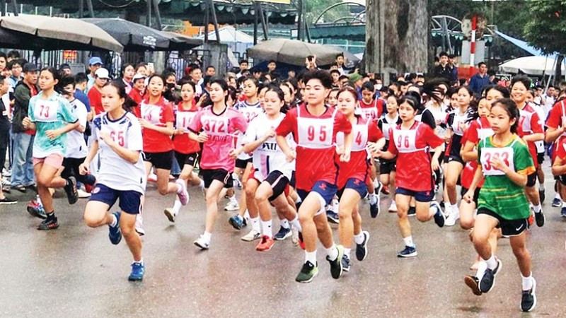 Sôi nổi thể thao phong trào tại Thái Nguyên. (Ảnh: BTN)