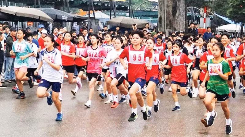 Sôi nổi thể thao phong trào tại Thái Nguyên. (Ảnh: BTN)