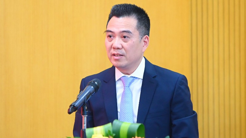 Đồng chí Đặng Ngọc Điệp, Thứ trưởng Nông nghiệp và Môi trường, phát biểu tại hội nghị. (Ảnh: TÙNG ĐINH)