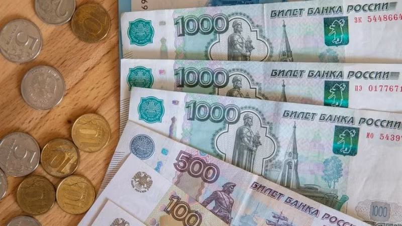 Đồng tiền ruble của Nga. (Ảnh minh họa: THX)