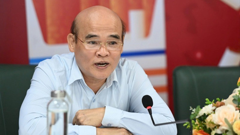 Tiến sĩ Nguyễn Huy Quang trao đổi tại tọa đàm. gen-h-huy-quang-1708.jpg