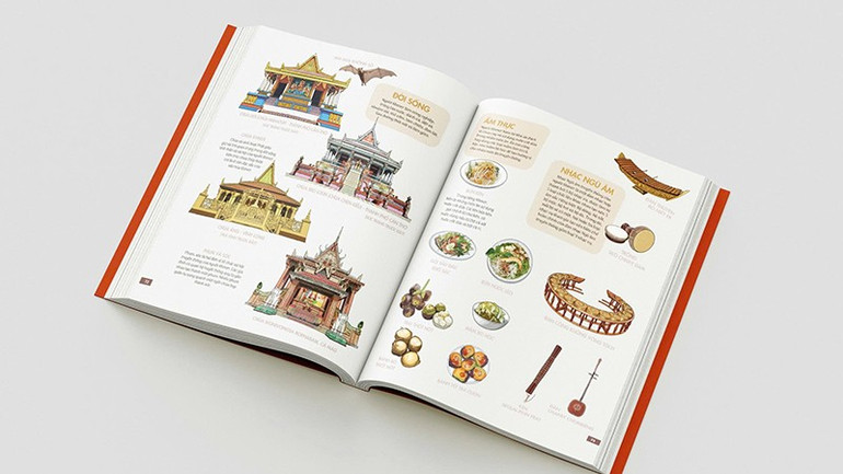 Cuốn sách mang đến cho độc giả một kho tàng văn hóa sống động của 54 dân tộc anh em. (Ảnh: Nhà xuất bản Kim Đồng). z6918792309607-46e99f7ba6f910c0ce9b11b9836fa438.jpg