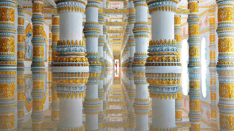 Ảnh minh họa. (Tác phẩm "Vũ công Apsara truyền thống" của tác giả Nguyễn Xuân Hãn, Cà Mau)