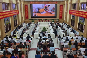 Quang cảnh buổi gặp mặt kỷ niệm 100 năm Ngày Báo chí Cách mạng Việt Nam.