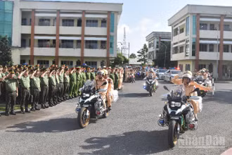 Công an tỉnh Đồng Tháp ra quân tấncông, trấn áp tội phạm.