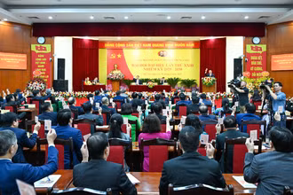 Quang cảnh Đại hội đại biểu Đảng bộ cơ quan Ban Tổ chức Trung ương lần thứ 23, nhiệm kỳ 2025-2030. (Ảnh: DUY LINH)
