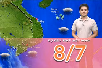 [Video] Dự báo thời tiết ngày 8/7/2025: Nắng nóng cục bộ xuất hiện tại Trung Bộ 