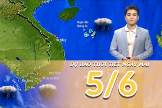[Video] Dự báo thời tiết đêm nay và ngày mai 5/6/2025: Mưa giảm dần trên các khu vực 