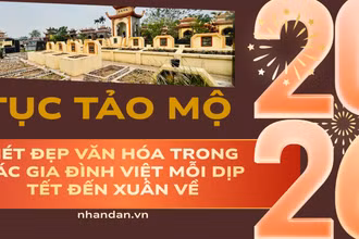 Người Việt quan niệm, việc tảo mộ là một trong những việc hiếu đạo của con cháu, thể hiện lòng kính trọng đối với đấng sinh thành và các bậc tổ tiên đã khuất. 