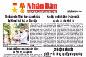 Báo Nhân Dân số 25722 