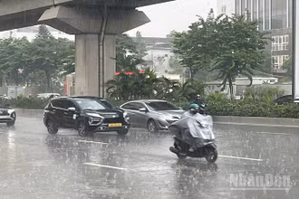 Dự báo một số nơi khu vực Bắc Bộ có mưa rào và dông. (Ảnh minh họa: Đ.T)