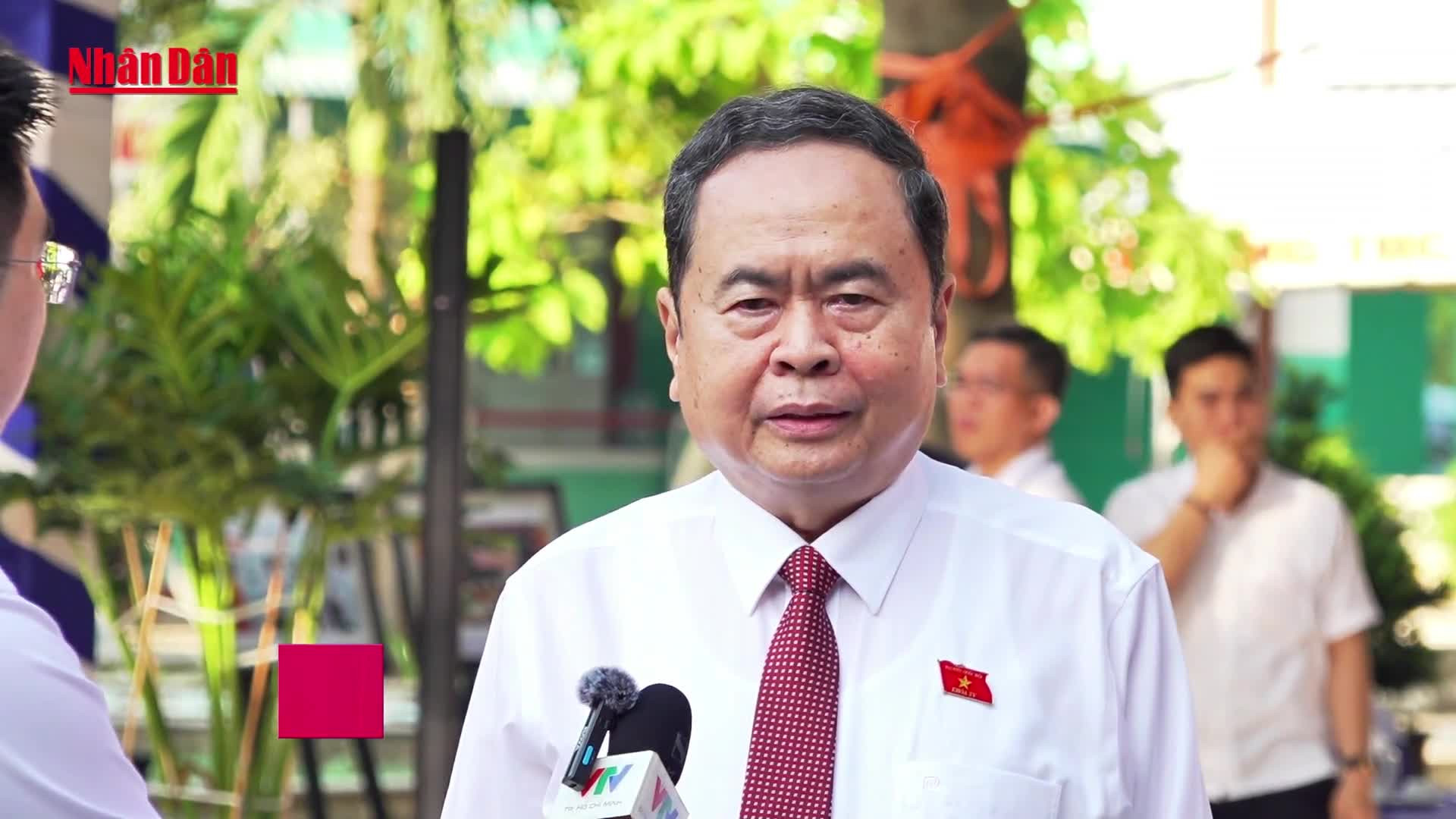 Ủy viên Bộ Chính trị, Chủ tịch Quốc hội, Chủ tịch Hội đồng Bầu cử quốc gia Trần Thanh Mẫn.