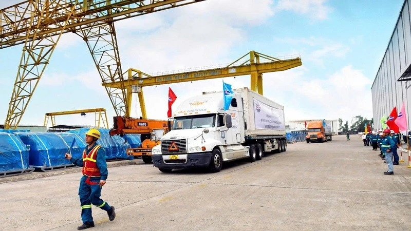 Lễ bàn giao Module điện phân đầu tiên cho Tổng thầu Thyssenkrupp Nucera xuất sang EU.