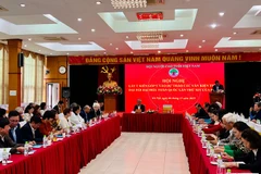 Toàn cảnh hội nghị lấy ý kiến góp ý vào dự thảo các văn kiện trình Đại hội đại biểu toàn quốc lần thứ XIV của Đảng.