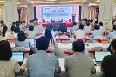 Toàn cảnh hội nghị "Thúc đẩy triển khai hiệu quả các chương trình đưa người lao động đi làm việc ở nước ngoài".