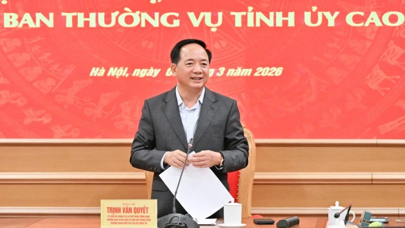 Đoàn Kiểm tra số 20 giám sát việc thực hiện Nghị quyết Đại hội XIV tại Cao Bằng