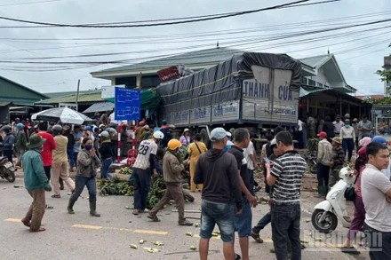 Hiện trường vụ tại nạn.