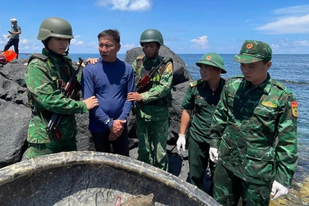 Đối tượng Hồ Ngọc Tới bị bắt khi đang vận chuyển vật liệu nổ.