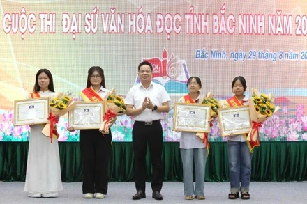Bốn cá nhân đạt giải A Đại sứ văn hoá đọc tỉnh Bắc Ninh năm 2025.
