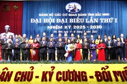 Ra mắt Ban chấp hành Đảng bộ Các cơ quan Đảng tỉnh Bắc Ninh nhiệm kỳ 2025-2030.