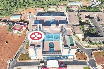 Bệnh viện đa khoa Đắk Nông sau khi được đầu tư nâng cấp có quy mô và cơ sở vật chất khang trang, hiện đại.