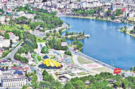 Khu vực trung tâm tỉnh Lâm Đồng.