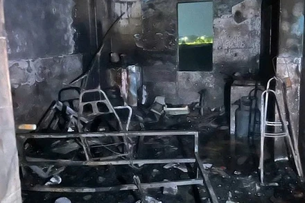 Hiện trường vụ nổ.