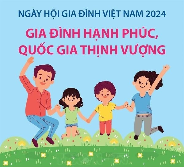 Ngày hội Gia đình Việt Nam năm nay tiếp tục lấy chủ đề giống như chủ đề Ngày hội Gia đình Việt Nam năm 2024, nhằm khẳng định thông điệp quan trọng "Gia đình hạnh phúc - Quốc gia thịnh vượng". gia-dinh-hp-quoc-gia-thinh-vuong.jpg