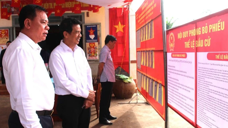 Đồng Nai kiểm tra công tác bầu cử Quốc hội khóa XVI và HĐND các cấp tại nhiều địa phương