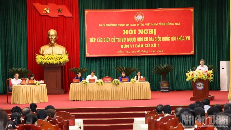 Đồng Nai: Hội Nghị Tiếp Xúc Cử Tri Đơn Vị Bầu Cử Số 1 Với 5 Ứng Cử Viên Quốc Hội