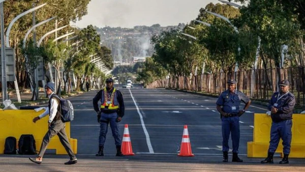 Cảnh sát Nam Phi. (Nguồn: bssnews)