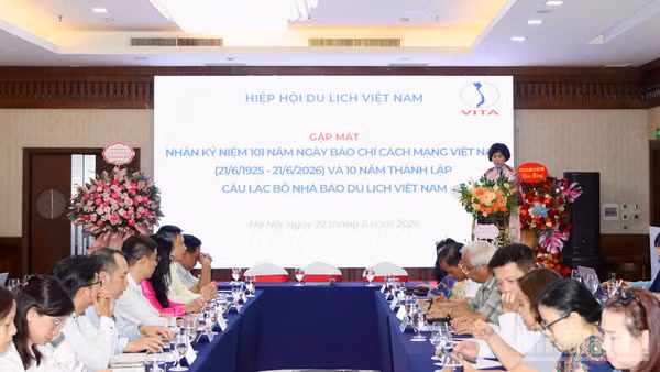 Sự kiện là dịp để đánh giá kết quả hoạt động của Câu lạc bộ Nhà báo du lịch Việt Nam trong năm vừa qua. (Ảnh: XUÂN TRƯỞNG)