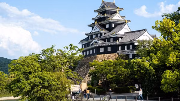 Lâu đài Okayama - một trong những điểm đến thu hút khách du lịch Việt Nam khám phá khi đến Nhật Bản. (Ảnh: TTXVN)