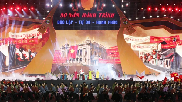 Triển lãm Thành tựu đất nước với chủ đề "80 năm Hành trình Độc lập-Tự do-Hạnh phúc" là một trong những sự kiện văn hóa, thể thao và du lịch tiêu biểu năm 2025.