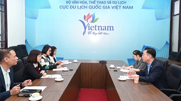 Quang cảnh buổi làm việc. (Ảnh: TITC)