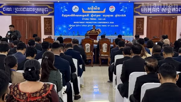 Hội nghị Xúc tiến đầu tư Stung Treng-Gia Lai năm 2026. (Ảnh: HUY VŨ)