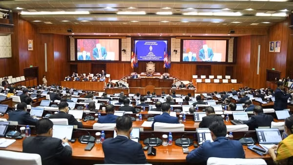 Kỳ họp thứ 5 Quốc hội khóa 7 của Campuchia. (Ảnh: BỘ THÔNG TIN CAMPUCHIA)