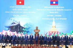 Ban Chấp hành Trung ương Đảng Nhân dân Cách mạng Lào, Quốc hội, Chính phủ nước Cộng hòa Dân chủ Nhân dân Lào, Ủy ban Trung ương Mặt trận Lào xây dựng đất nước và Trung ương Hội Hữu nghị Lào-Việt Nam trọng thể tổ chức Lễ mít-tinh kỷ niệm 80 năm Quốc khánh Việt Nam 2/9.