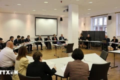 Đối thoại chính sách lần thứ 6 giữa Đảng Cộng sản Việt Nam và Đảng Cánh tả Đức. (Ảnh: THU HẰNG/TTXVN)