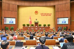 Toàn cảnh phiên khai mạc Kỳ họp thứ 9, Quốc hội khóa XV. (Ảnh: DUY LINH)
