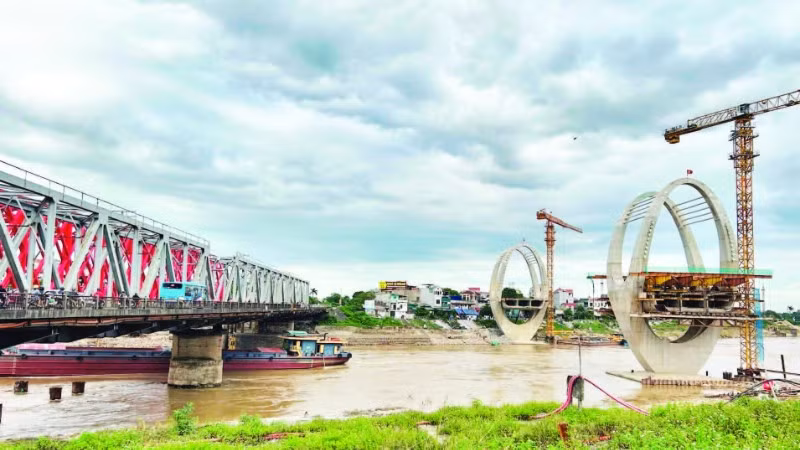 Dự án cầu Đuống mới là một trong những công trình trọng điểm ở vùng Đồng bằng sông Hồng.