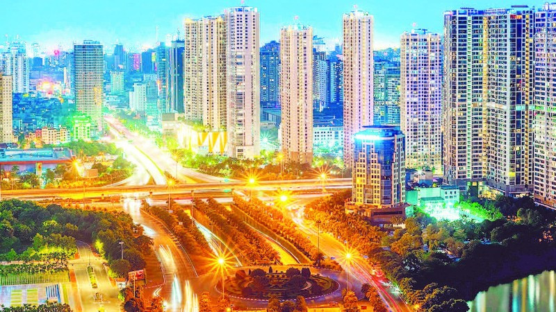 Hạ tầng đô thị tại Thủ đô Hà Nội ngày càng được đầu tư khang trang, hiện đại. (Ảnh HOÀNG THỊ HOAN)